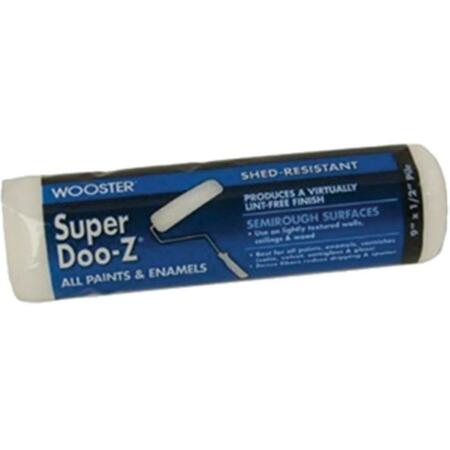 WOOSTER R204 9 in. Super Doo-Z 0.5 in. Nap Roller Cover- Semi-Rough 71497607096
